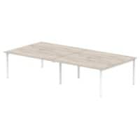 dynamic Computer Desk Evolve Plus B4P16GRYW Grey Oak 3200 mm x 1600 mm x 730 mm