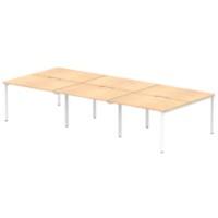 dynamic Computer Desk Evolve Plus B6P12MPEW Maple 3600 mm x 1600 mm x 730 mm