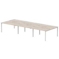 dynamic Computer Desk Evolve Plus B6P14GRYS Grey Oak 4200 mm x 1600 mm x 730 mm