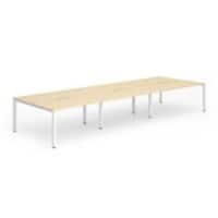 dynamic Computer Desk Evolve Plus B6P14MPEW Maple 4200 mm x 1600 mm x 730 mm