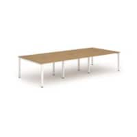 dynamic Computer Desk Evolve Plus B6P14OAKW Oak 4200 mm x 1600 mm x 730 mm