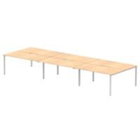 dynamic Computer Desk Evolve Plus B6P16MPES Maple 4800 mm x 1600 mm x 730 mm