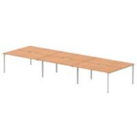 dynamic Computer Desk Evolve Plus B6P16OAKS Oak 4800 mm x 1600 mm x 730 mm