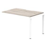 dynamic Evolve Plus Desk Extension Rectangular Grey Oak H-Frame 1,200 (W) x 800 (D) x 750 (H) mm MFC (Melamine Faced Chipboard)