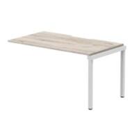 dynamic Evolve Plus Desk Extension Rectangular Grey Oak H-Frame 1,400 (W) x 800 (D) x 750 (H) mm MFC (Melamine Faced Chipboard)
