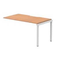dynamic Evolve Plus Desk Extension Rectangular Oak H-Frame 1,400 (W) x 800 (D) x 750 (H) mm MFC (Melamine Faced Chipboard)