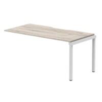 dynamic Evolve Plus Desk Extension Rectangular Grey Oak H-Frame 1,600 (W) x 800 (D) x 750 (H) mm MFC (Melamine Faced Chipboard)