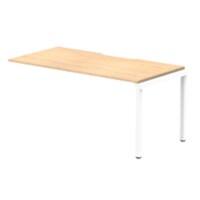 dynamic Evolve Plus Desk Extension Rectangular Maple H-Frame 1,600 (W) x 800 (D) x 750 (H) mm MFC (Melamine Faced Chipboard)