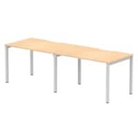dynamic Evolve Plus Bench Desk Rectangular Maple H-Frame 2,400 (W) x 800 (D) x 750 (H) mm MFC (Melamine Faced Chipboard)
