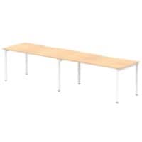 dynamic Evolve Plus Bench Desk Rectangular Maple H-Frame 3,200 (W) x 800 (D) x 750 (H) mm MFC (Melamine Faced Chipboard)
