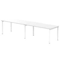 dynamic Evolve Plus Bench Desk Rectangular White H-Frame 3,200 (W) x 800 (D) x 750 (H) mm MFC (Melamine Faced Chipboard)
