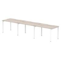 dynamic Computer Desk Evolve Plus BR312GRYW Grey Oak 3600 mm x 800 mm x 730 mm