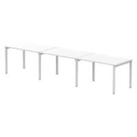 dynamic Evolve Plus Bench Desk Rectangular White H-Frame 3,600 (W) x 800 (D) x 750 (H) mm MFC (Melamine Faced Chipboard)