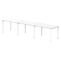 dynamic Evolve Plus Bench Desk Rectangular White H-Frame 3,600 (W) x 800 (D) x 750 (H) mm MFC (Melamine Faced Chipboard)