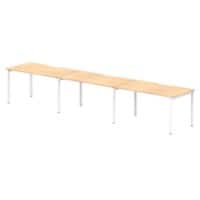 dynamic Evolve Plus Bench Desk Rectangular Maple H-Frame 4,200 (W) x 800 (D) x 750 (H) mm MFC (Melamine Faced Chipboard)
