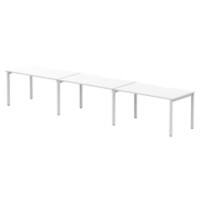 dynamic Evolve Plus Bench Desk Rectangular White H-Frame 4,200 (W) x 800 (D) x 750 (H) mm MFC (Melamine Faced Chipboard)