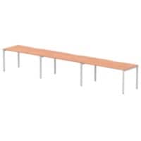 dynamic Evolve Plus Bench Desk Rectangular Beech H-Frame 4,800 (W) x 800 (D) x 750 (H) mm MFC (Melamine Faced Chipboard)
