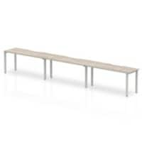 dynamic Computer Desk Evolve Plus BR316GRYS Grey Oak 4800 mm x 800 mm x 730 mm