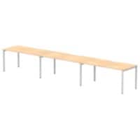 dynamic Evolve Plus Bench Desk Rectangular Maple H-Frame 4,800 (W) x 800 (D) x 750 (H) mm MFC (Melamine Faced Chipboard)