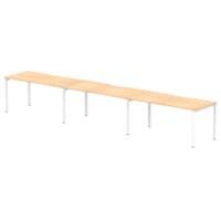 dynamic Evolve Plus Bench Desk Rectangular Maple H-Frame 4,800 (W) x 800 (D) x 750 (H) mm MFC (Melamine Faced Chipboard)
