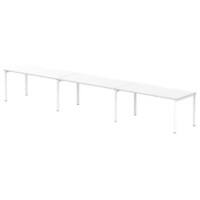 dynamic Evolve Plus Bench Desk Rectangular White H-Frame 4,800 (W) x 800 (D) x 750 (H) mm MFC (Melamine Faced Chipboard)