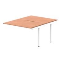 dynamic Evolve Plus Desk Extension Rectangular Beech H-Frame 1,200 (W) x 1,600 (D) x 750 (H) mm MFC (Melamine Faced Chipboard)