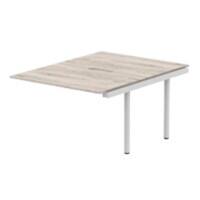 dynamic Computer Desk Evolve Plus BXT12GRYS Grey Oak 1200 mm x 1600 mm x 730 mm