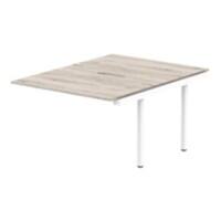 dynamic Evolve Plus Desk Extension Rectangular Grey Oak H-Frame 1,200 (W) x 1,600 (D) x 750 (H) mm MFC (Melamine Faced Chipboard)