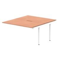dynamic Evolve Plus Desk Extension Rectangular Beech H-Frame 1,400 (W) x 1,600 (D) x 750 (H) mm MFC (Melamine Faced Chipboard)