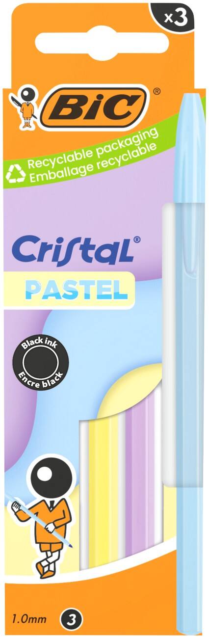 BIC Ballpoint Pen Black 0.32 mm Pack of 3