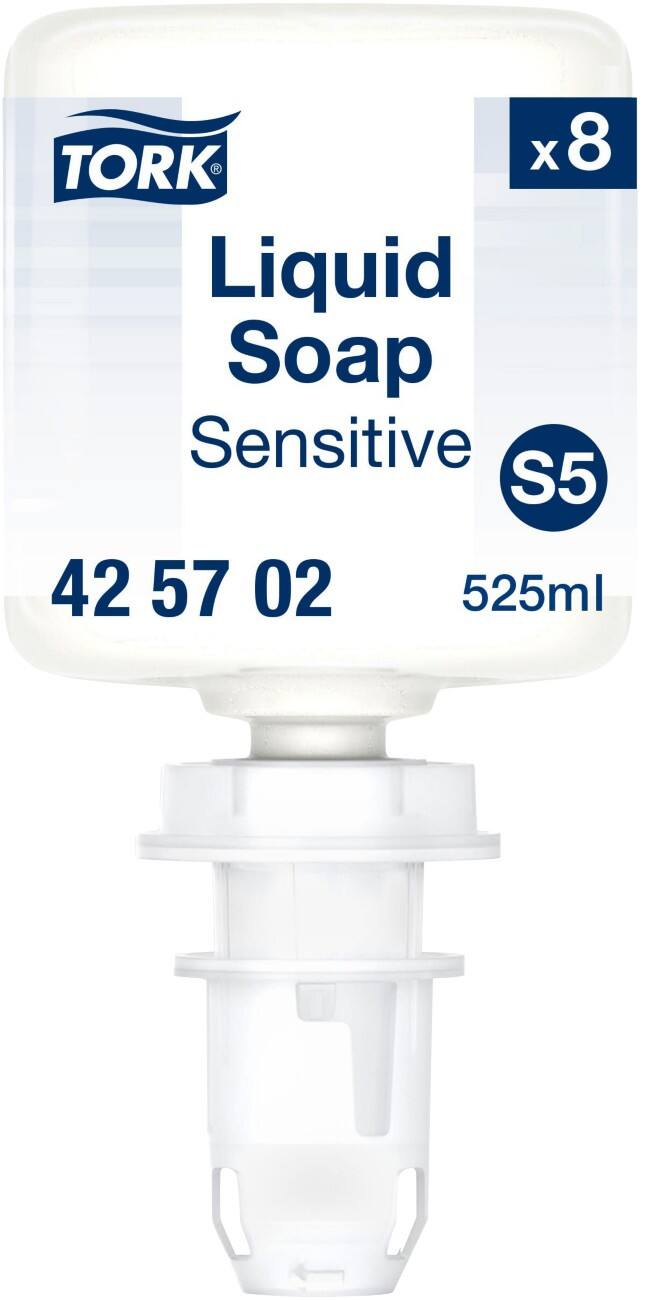 Tork S5 Hand Soap Refill Liquid S5 Transparent 425702 Pack of 8 Pieces of 525 ml