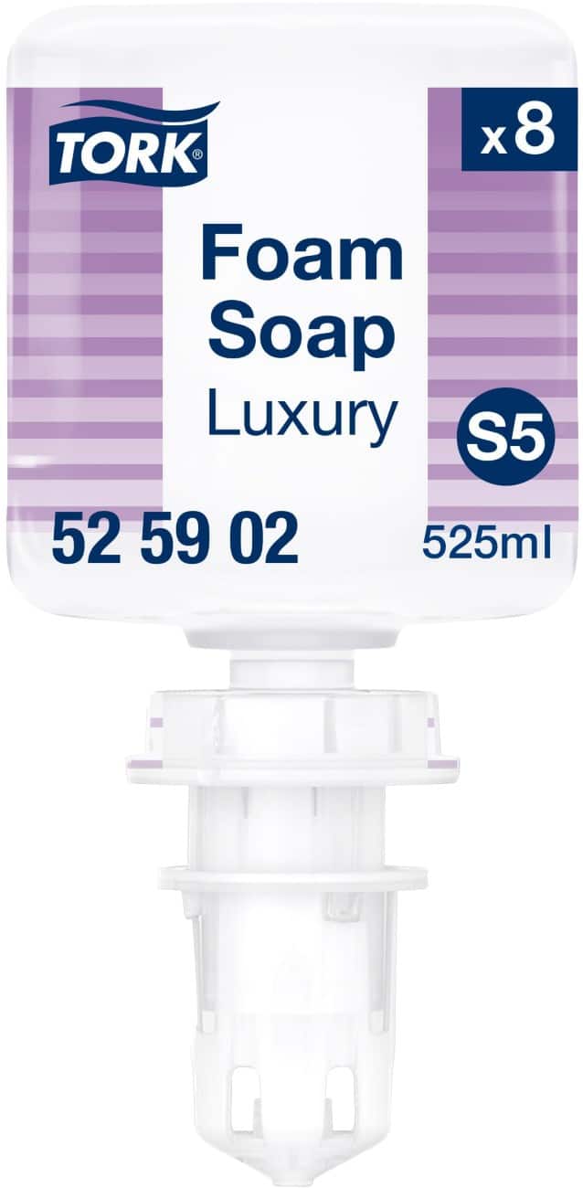 Tork S5 Hand Soap Refill Foam S5 Transparent 525902 Pack of 8 Pieces of 525 ml