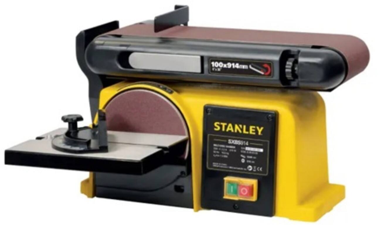 Stanley Belt Disc Sander Corded 370 W 240 V Brushless SXBS914E