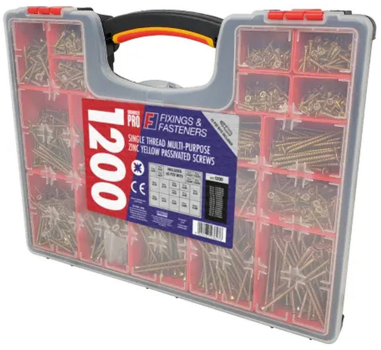 FORGEFIX Woodscrews OPMPS1200Y Pack of 1200