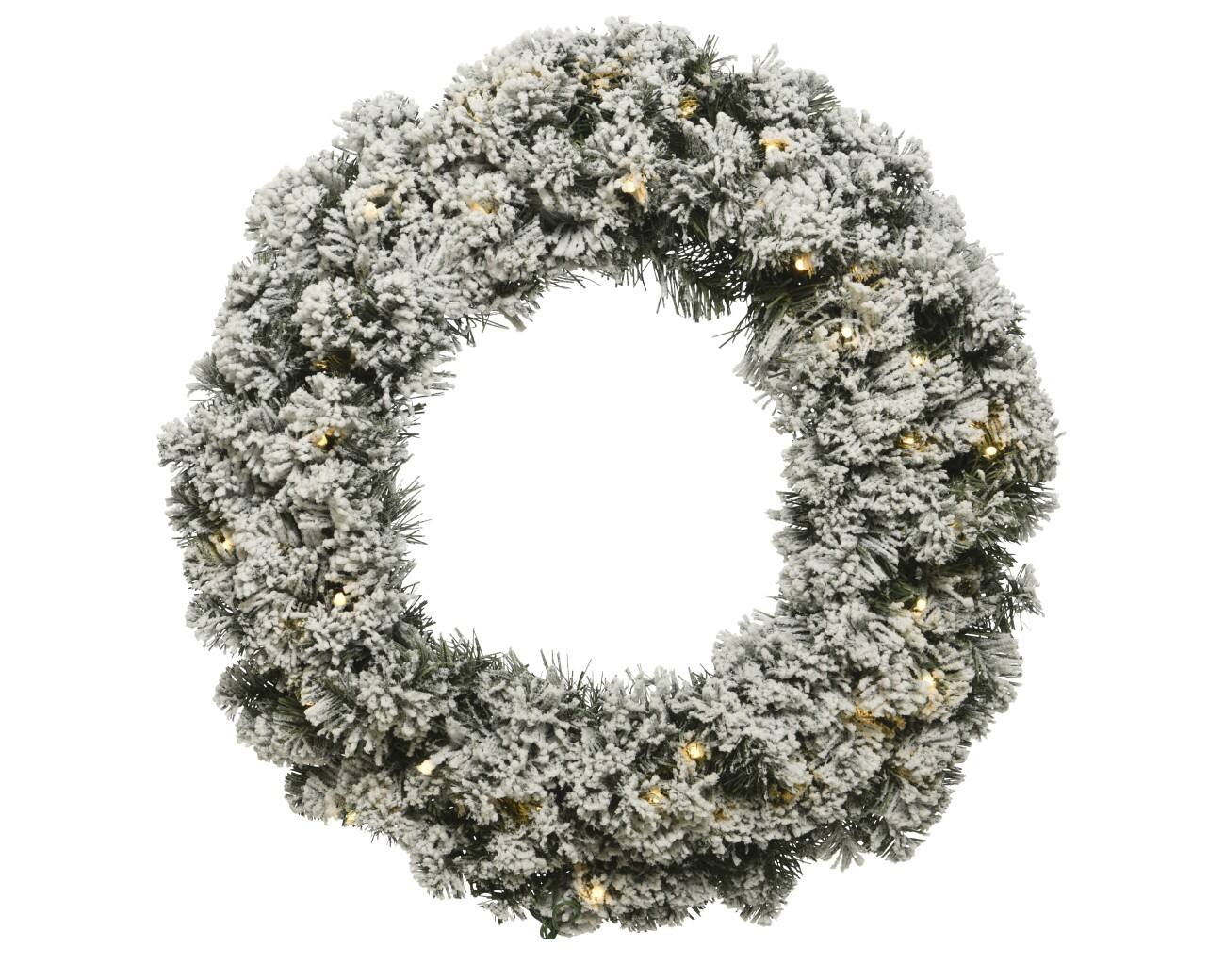 EVERLANDS Wreath Imperial Pre-Lit Snowy  35 cm