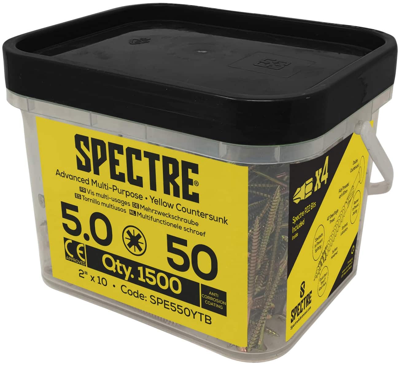 FORGEFIX Wood Screw 10TB895 Pack of 1500
