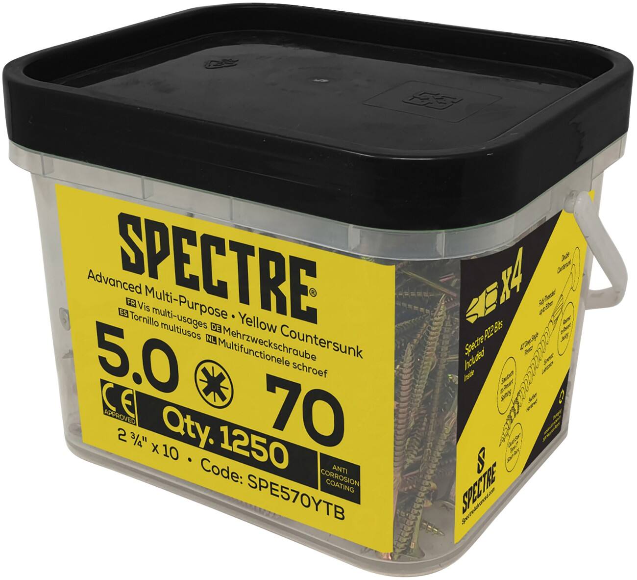 FORGEFIX Wood Screw 10TB895 Pack of 200