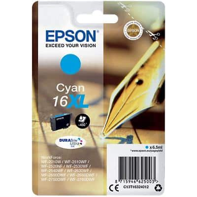 Epson 16XL Original Ink Cartridge C13T16324012 Cyan