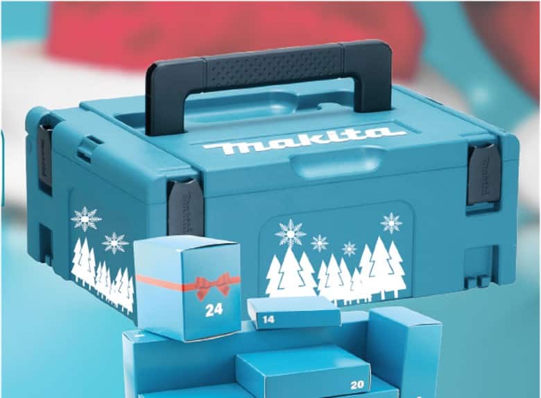 Makita Tools Advent Calendar 2026 Teal Set of 60