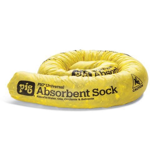 Pig Water Absorbent Pads Polypropylene Yellow 29 (W) x 58 (D) x 46.5 (H) cm