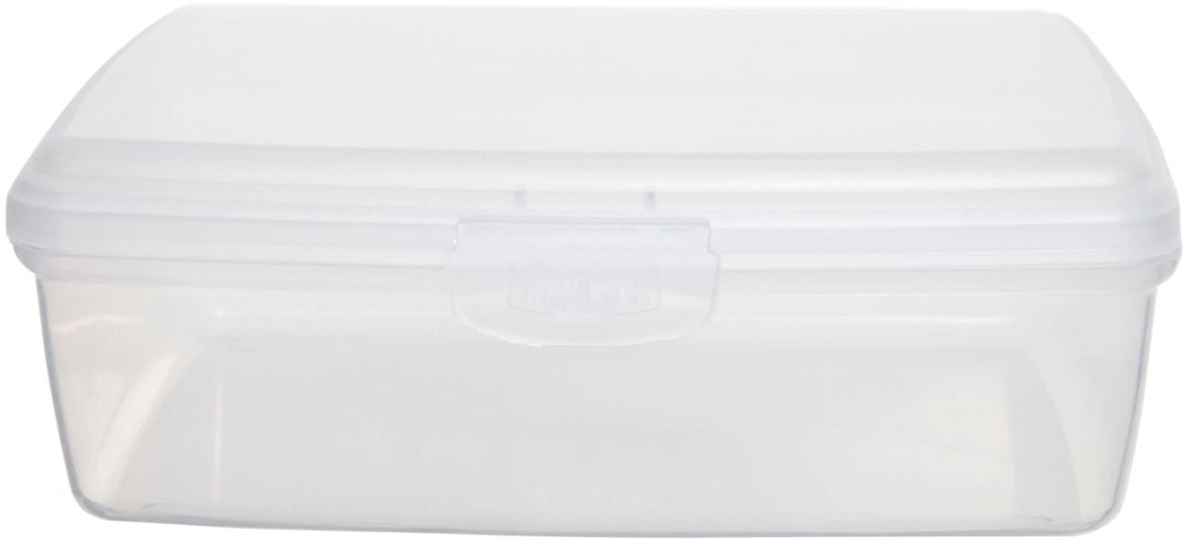 Whitefurze Polypropylene Storage Box 0.5L With Lid Natural 1.1 x 1.5 x 0.6 cm