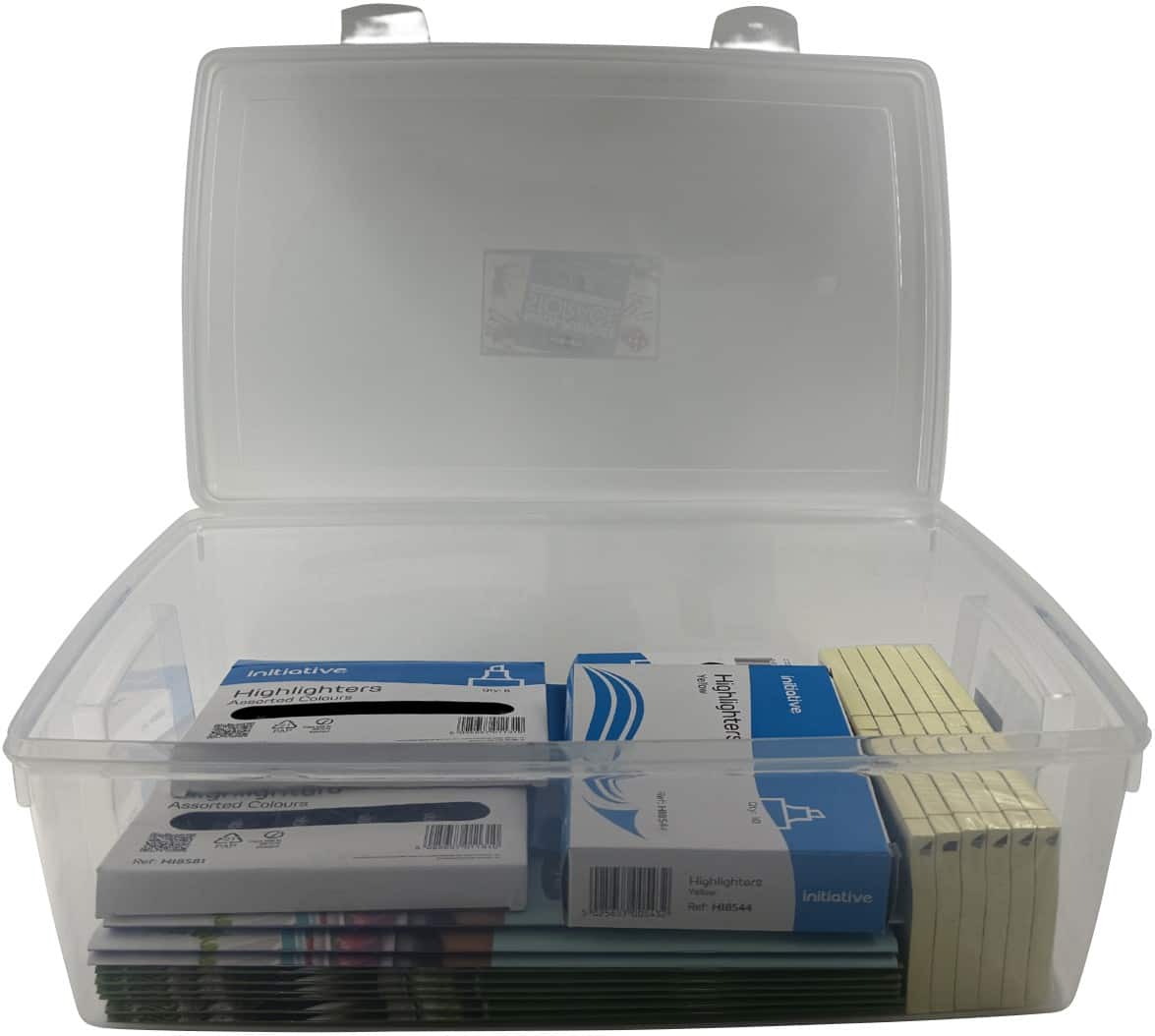 Whitefurze Polypropylene Storage Box 11L With Lid Natural 2.5 x 4.2 x 1.5 cm
