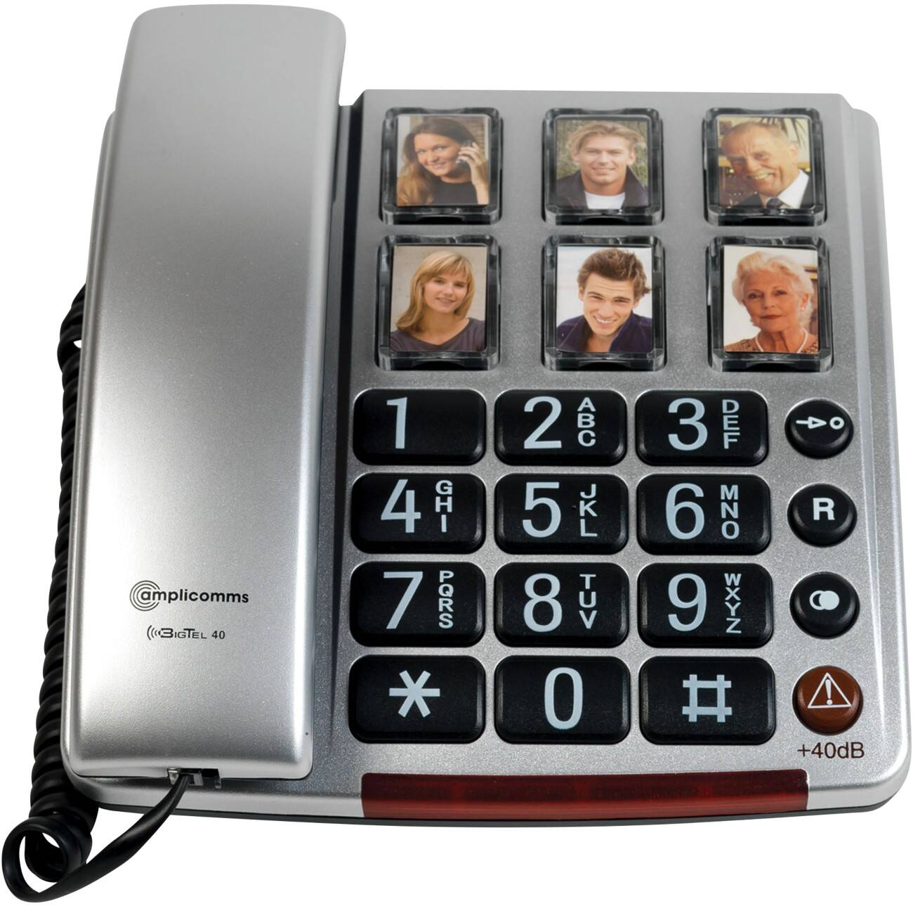 amplicomms Corded Telephone ATL1420722 Silver