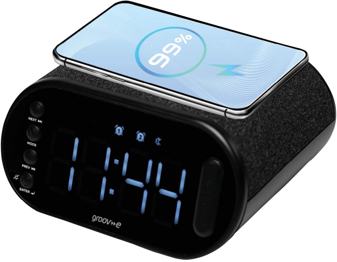 Groove-e Alarm Clock GVCR06BK Black