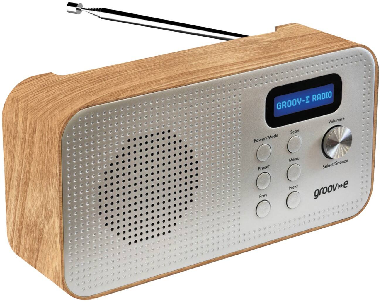 Groove-e Radio With Bluetooth GVDR11 Brown