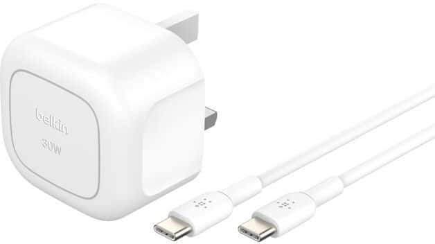 Belkin 30W Mobile Device Charger with 1x USB Type-C WCA008MY1MWH-B6