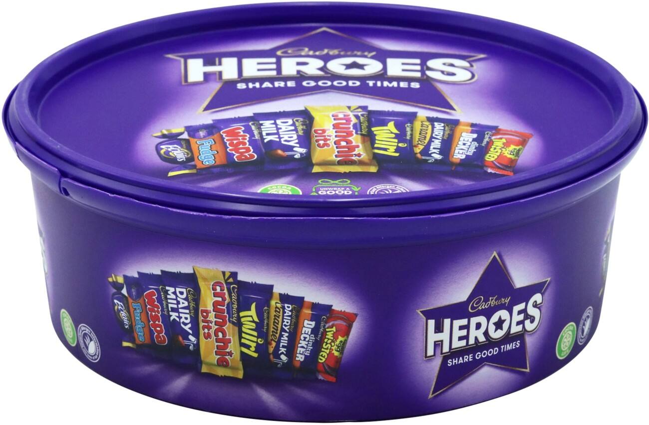 Cadbury Heroes Milk Chocolate Tub 475g