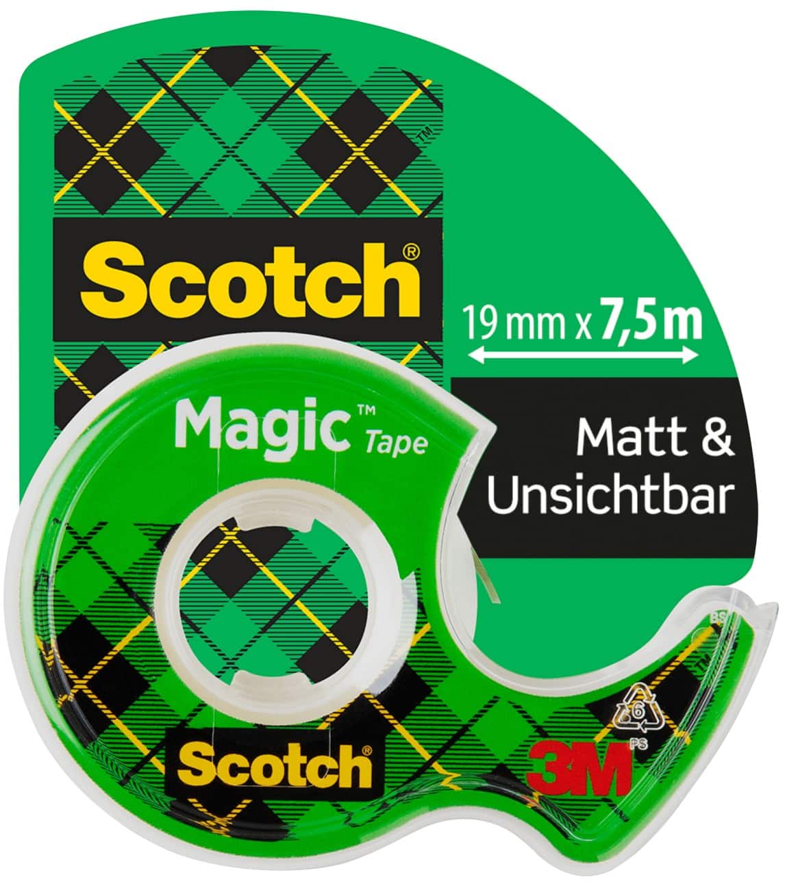 Scotch Tape Dispenser Magic 810H1975 Green 83 mm (W) x 25 m (L)