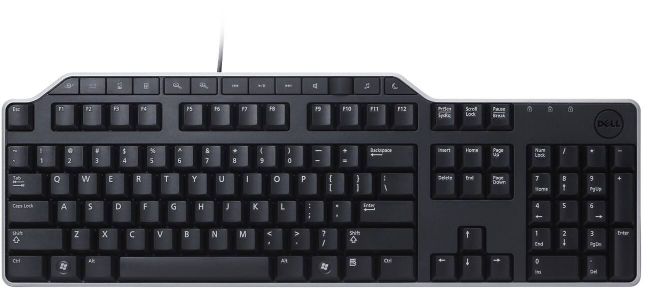 DELL KB522 Wired Business Multimedia Keyboard with 2-Port USB 2.0 Hub