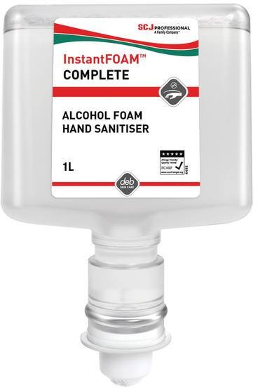 Deb InstantFOAM Complete Alcohol-Based Foam Hand Sanitiser 1L Refill Cartridge